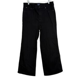 J.Crew Wide-Leg Crop Jeans – Size 31 – Black